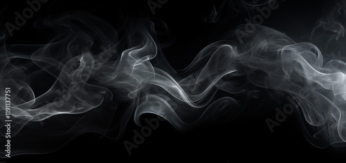 Intricate Smoke Streams in Fluid Form Creating Beautiful Abstract Patterns for Artistic Inspiration photo
