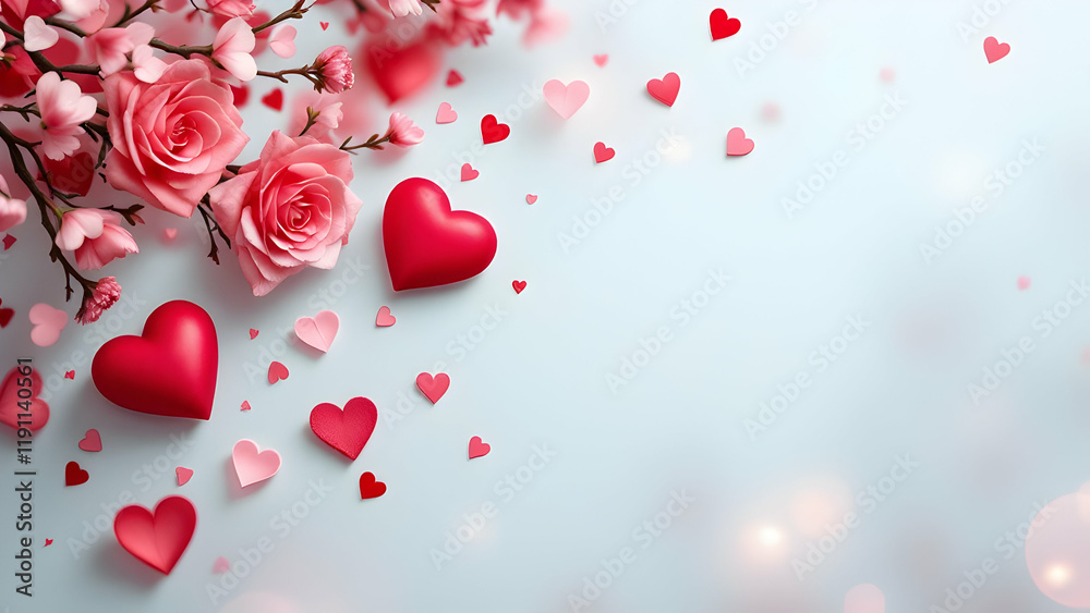 Valentines background copy space area Valentines background copy space area