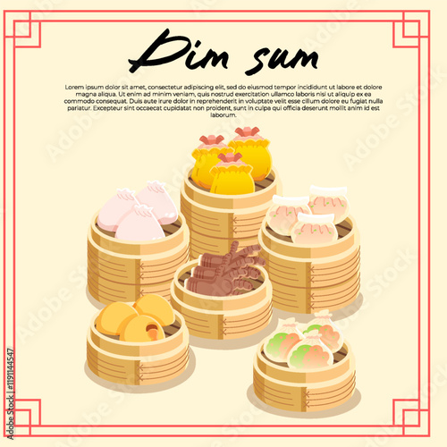 Dim Sum Restaurant Menu Template Design