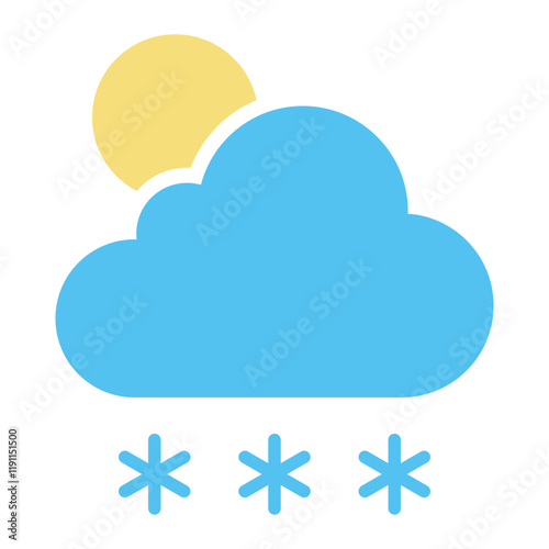 Flat Weather Icon symbol Illustration