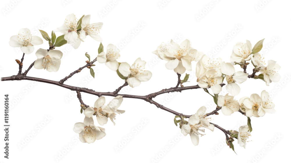 Blooming tree branch transparent background Blooming tree branch transparent background