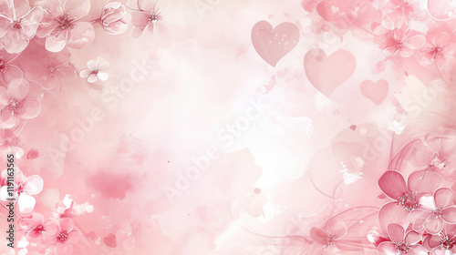 Valentine's Day background wallpaper featuring hearts, flowers, chocolates, and gifts in a romantic and festive design