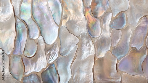 Iridescent mother-of-pearl inlay. Abstract luxury pearl background