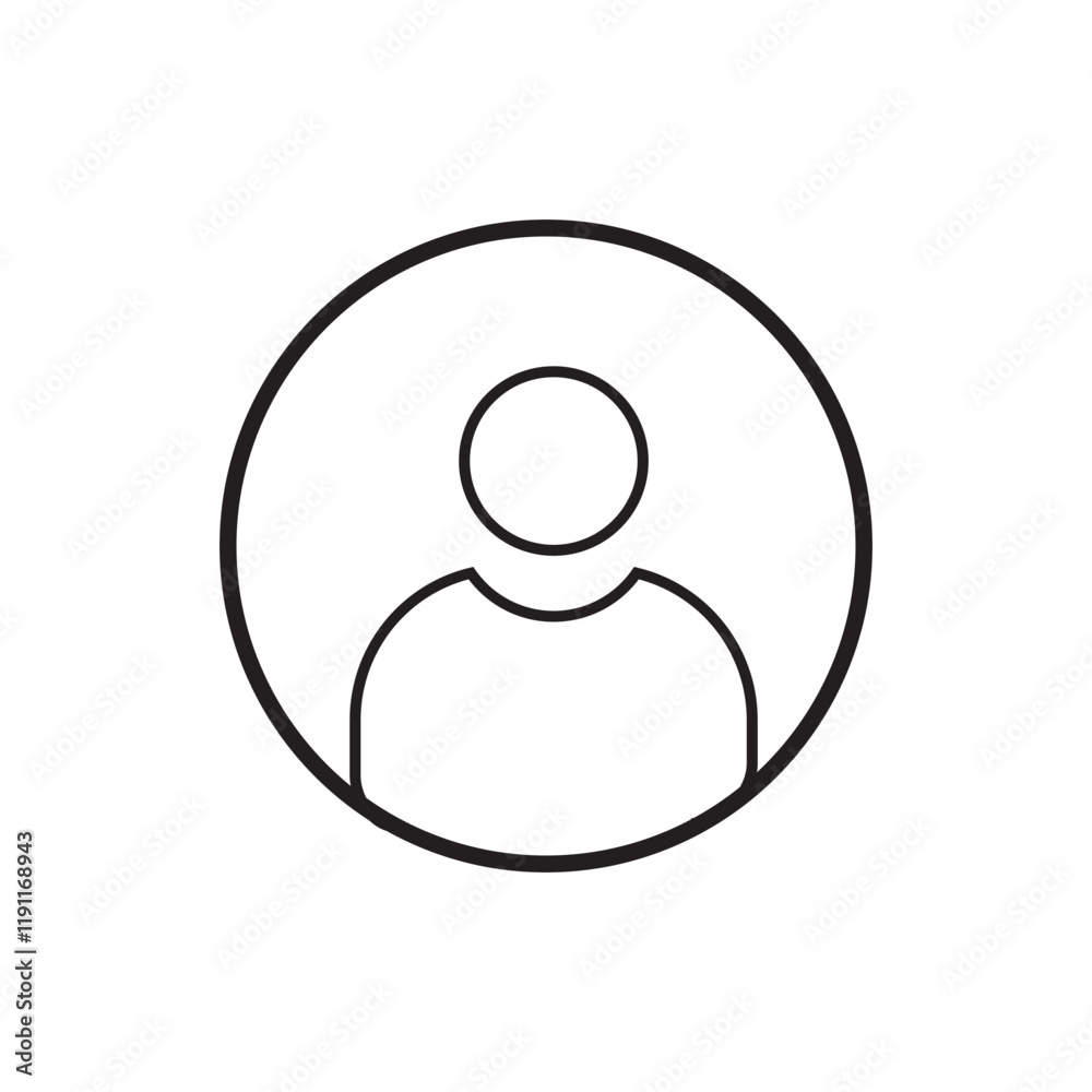 contact icon vector. user, account, person, symbol, icon, sign contact icon vector. user, account, person, symbol, icon, sign