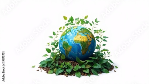 Concept of earth protection day or environmental protection hands to protect the growing plants