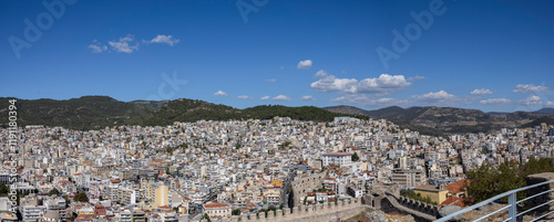 Panoramaansicht von Kavala in Griechenland am Golf von Thasos