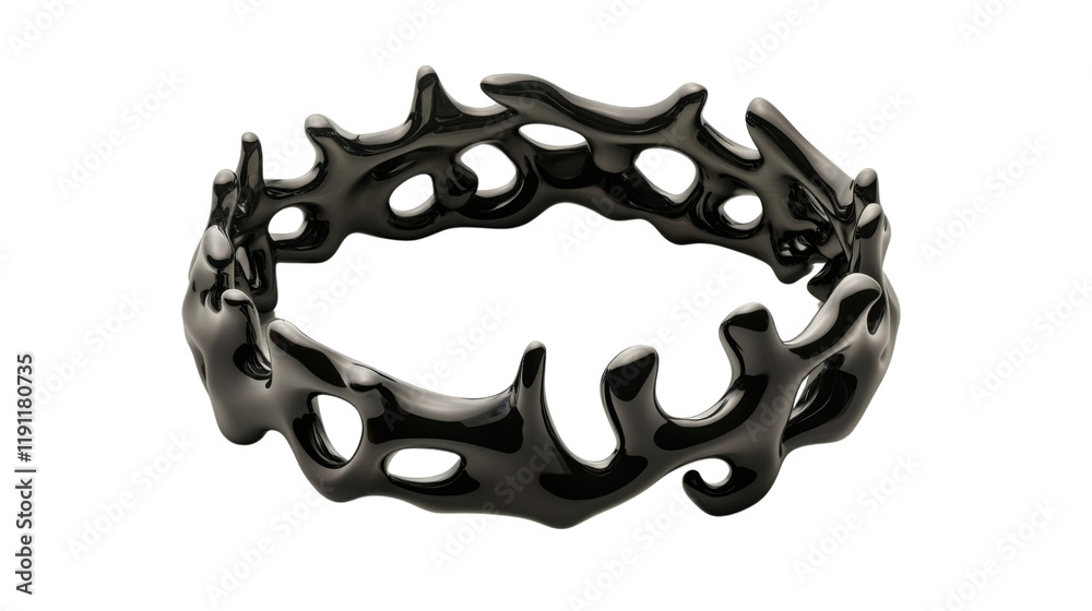 Black abstract fire ring transparent background Black abstract fire ring transparent background