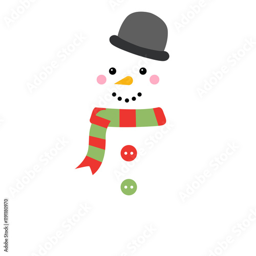 Cute Winter Snowman