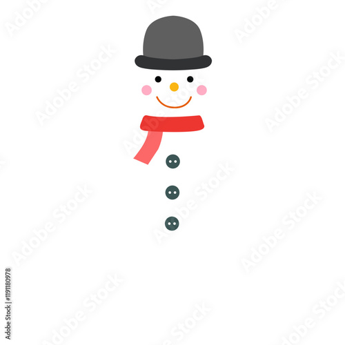 Cute Winter Snowman