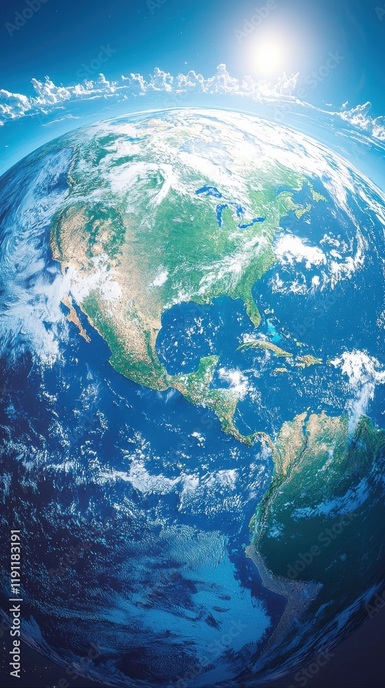 Fototapeta premium Aerial view of earth natural textures global landscape vibrant environment high perspective natural beauty