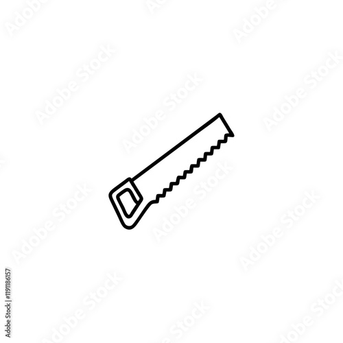 saw icon on transparent background
