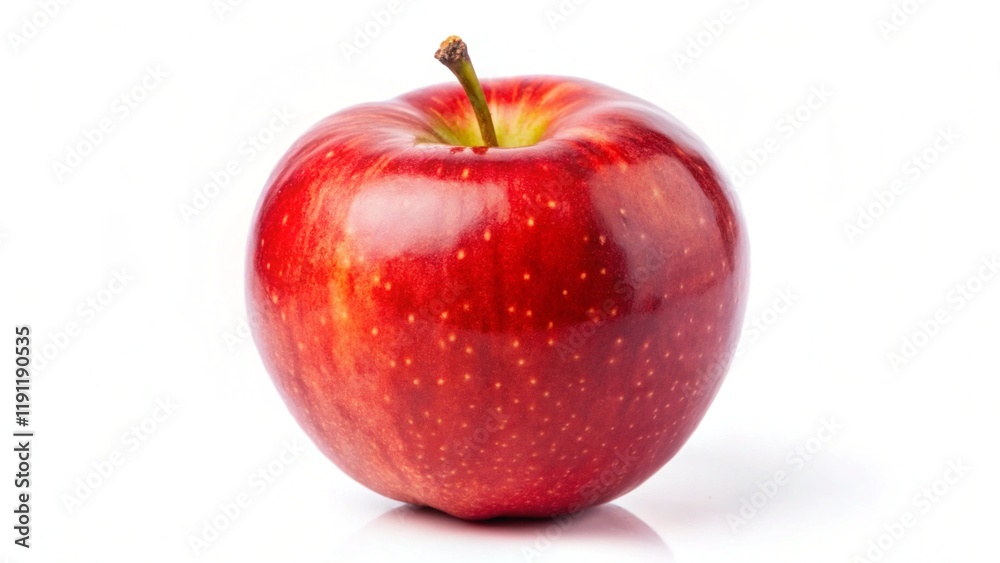 Red apple isolated on white background. Fresh raw organic fruit.
Red apple isolated on white background. Fresh raw organic fruit.