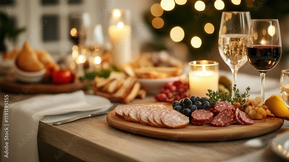 A wine tasting event features diverse flavors and elegant decor. Festive table setting with wine, cheese, and charcuterie display. A wine tasting event features diverse flavors and elegant decor. Festive table setting with wine, cheese, and charcuterie display.