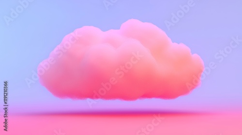 Soft Pink Cloud Concept with Light Background for Creative Projects