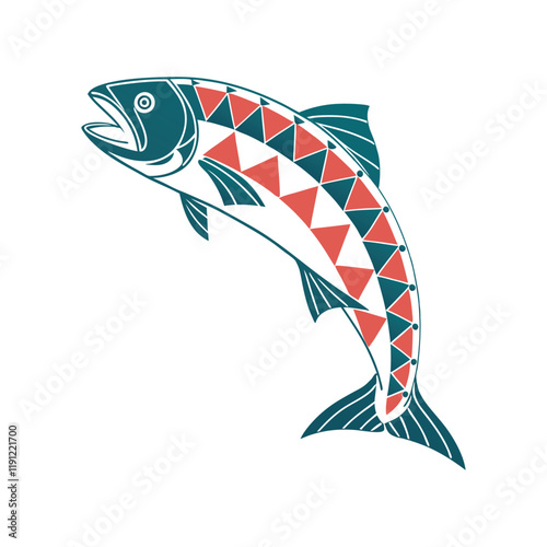 Colorful Fish Vector Illustration Editable Design on Transparent Background Perfect for Aquatic Themed Graphics Marine Wildlife Art and Digital Creative Projects