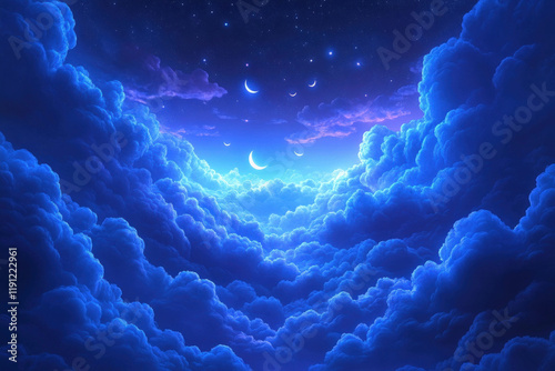 A Dreamy Night Sky Filled W...