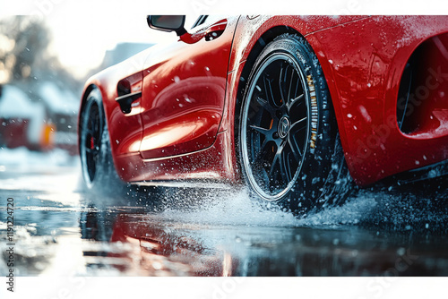 Car Skid In Winter
