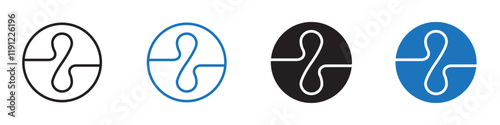 Endel icon Flat line symbol