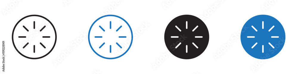 Fruit slice icon Flat line symbol Fruit slice icon Flat line symbol