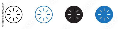 Fruit slice icon Flat line symbol