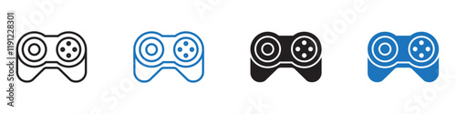 Game launcher icon Flat line symbol