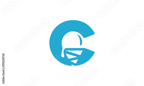 Free Download a graphic image with C ice cream theme, white background. vector graphic base. - GFXLoad