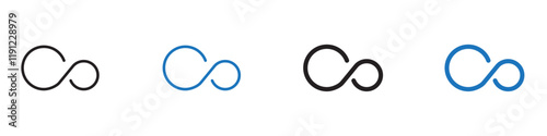 Heytap cloud icon Flat line symbol