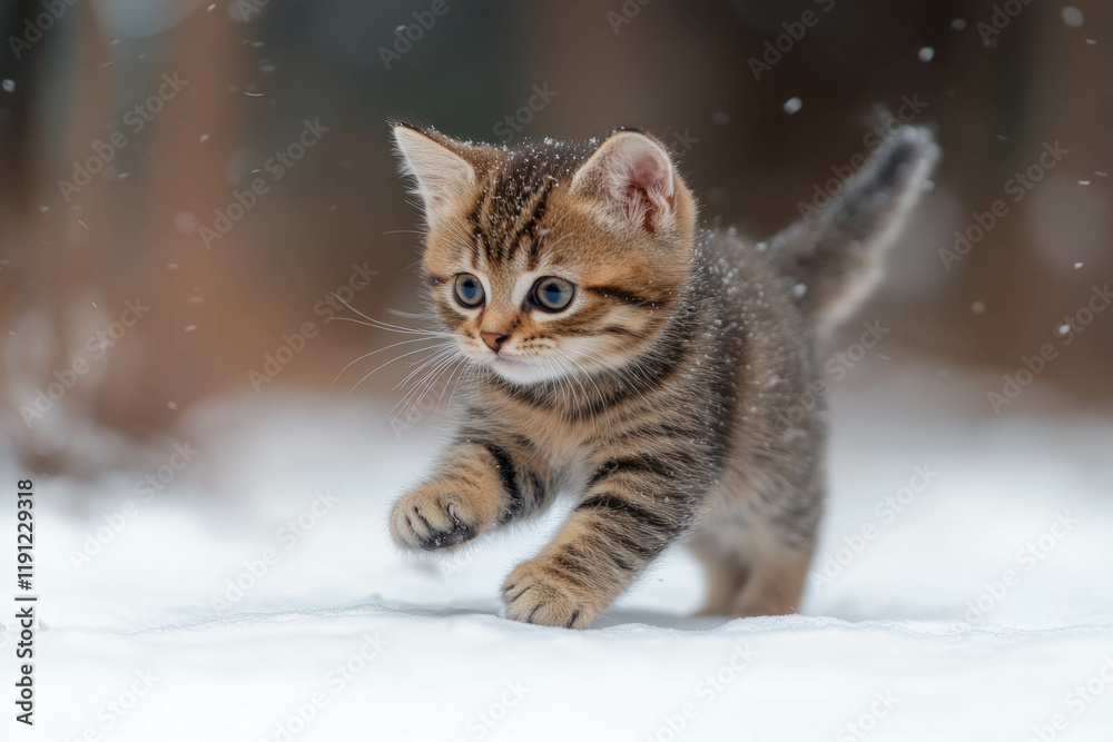 Kitten In Winter Kitten In Winter
