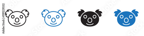 Joey icon Flat line symbol