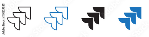 Jira icon Flat line symbol
