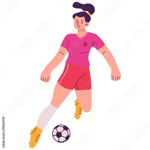 Football Player Illustration