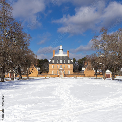 Governor's Palace and Green, Williamsburg, VA photo