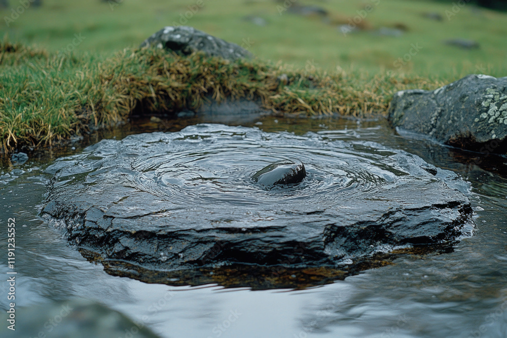 Stone Skimming On Water