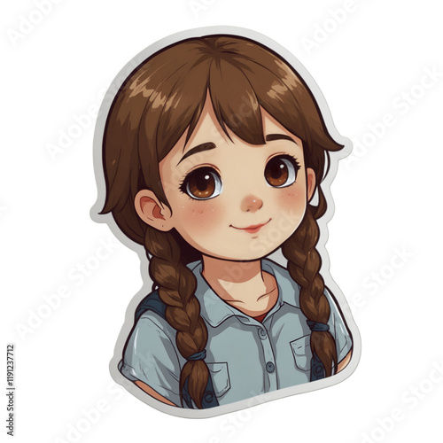 Cute school girl