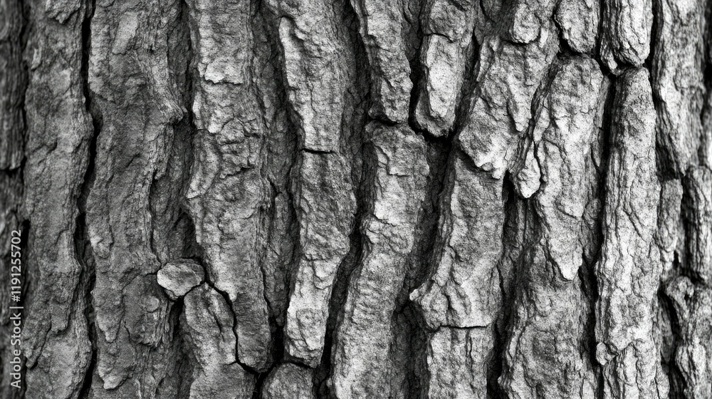 Monochrome Photograph Of Tree Bark Texture Monochrome Photograph Of Tree Bark Texture