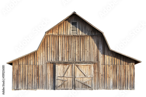 Inviting Wooden Barn House with Large Windows photo