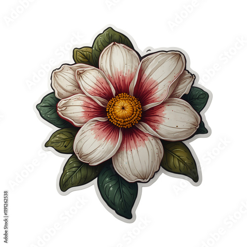 Flower isolated on white