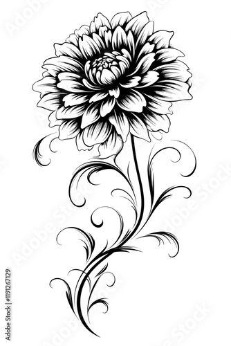Wallpaper Mural Beautiful Flower Clipart Vector Illustration - Floral Design for Graphics Torontodigital.ca