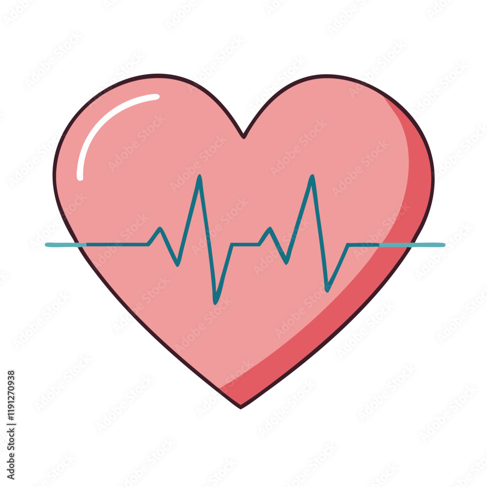 heart with a heartbeat line vector icon, heart with a heartbeat line vector illustration - simple illustration of heart with a heartbeat line, perfect for logos and iconsheart with a heartbeat line heart with a heartbeat line vector icon, heart with a heartbeat line vector illustration - simple illustration of heart with a heartbeat line, perfect for logos and iconsheart with a heartbeat line