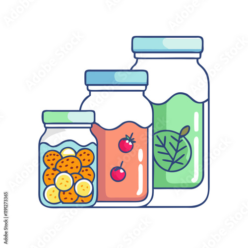 homemade preserves vector icon, homemade preserves vector illustration - simple illustration of homemade preserves, perfect for logos and iconshomemade preserves
