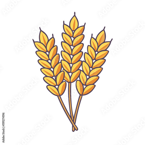 wheat bundle vector icon, wheat bundle vector illustration - simple illustration of wheat bundle, perfect for logos and iconswheat bundle