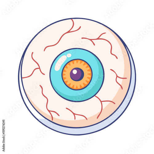 eyeball vector icon, eyeball vector illustration - simple illustration of eyeball, perfect for logos and icons eyeball