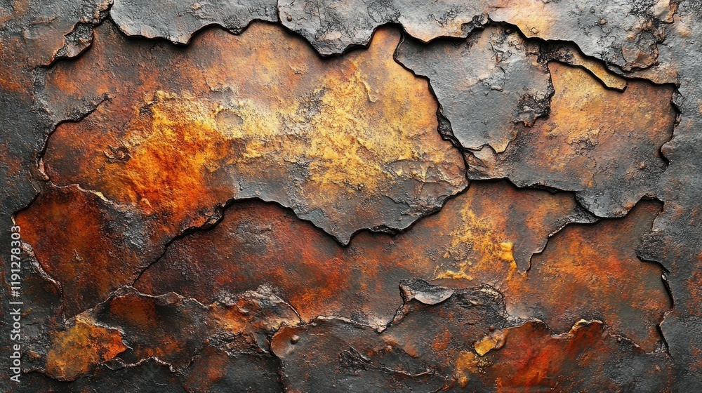 Cracked and Weathered Metal Surface Texture Cracked and Weathered Metal Surface Texture