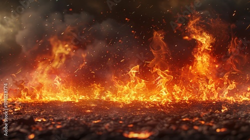 Floating ember sparks background png for dramatic inferno illustration effects and overlays