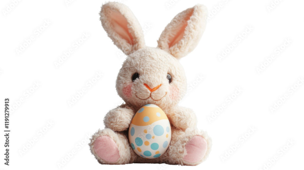 Bunny with Easter egg transparent background Bunny with Easter egg transparent background