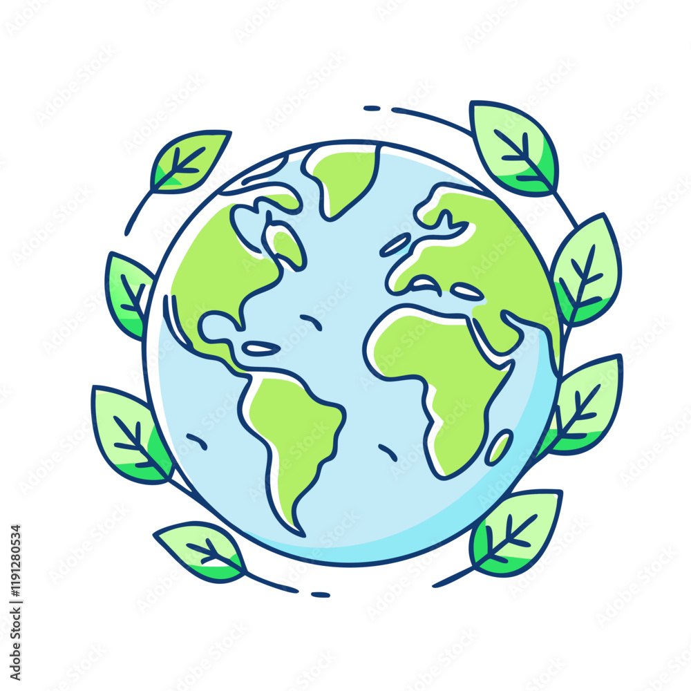 earth with leaves vector icon, earth with leaves vector illustration - simple illustration of earth with leaves, perfect for logos and icons earth with leaves earth with leaves vector icon, earth with leaves vector illustration - simple illustration of earth with leaves, perfect for logos and icons earth with leaves