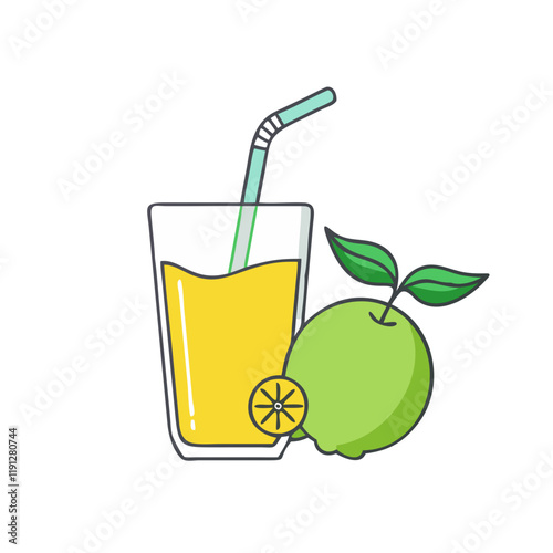 fresh juice vector icon, fresh juice vector illustration - simple illustration of fresh juice, perfect for logos and icons fresh juice