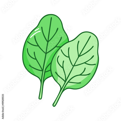 spinach leaves vector icon, spinach leaves vector illustration - simple illustration of spinach leaves, perfect for logos and icons spinach leaves
