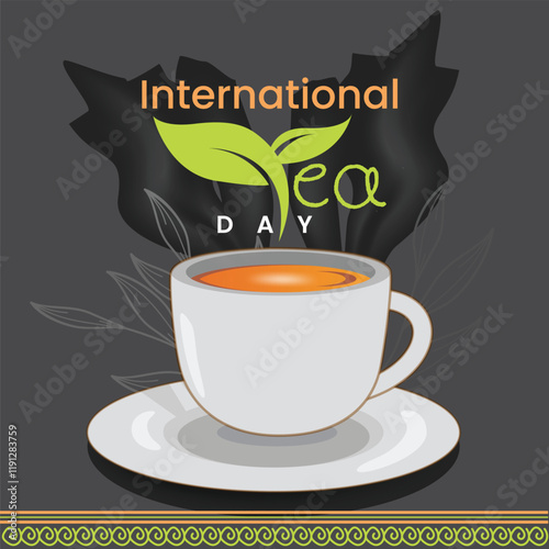 International tea day with a cup of tea