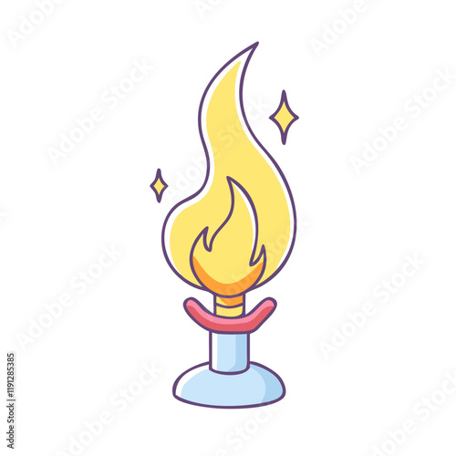 eternal flame vector icon, eternal flame vector illustration - simple illustration of eternal flame, perfect for logos and icons eternal flame